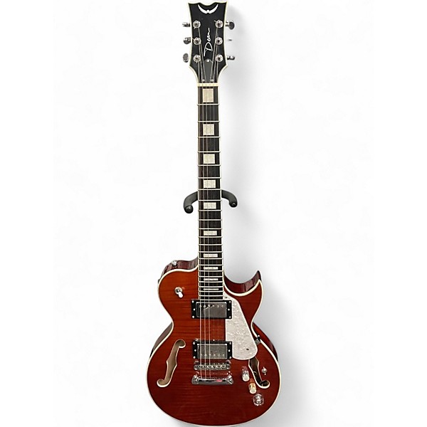Used Dean Single Cut Hollowbody w/Piezo Trans Orange Hollow Body Electric Guitar
