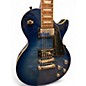 Used 2019 Epiphone Les Paul Standard Plus Trans Blue Solid Body Electric Guitar