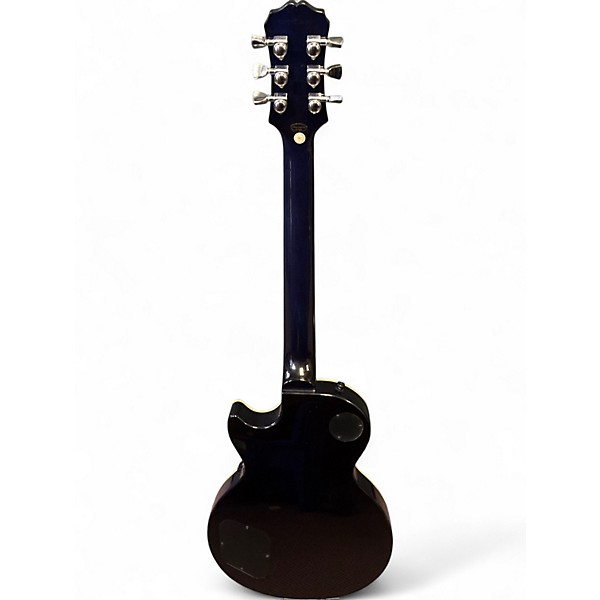 Used 2019 Epiphone Les Paul Standard Plus Trans Blue Solid Body Electric Guitar
