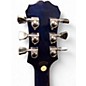 Used 2019 Epiphone Les Paul Standard Plus Trans Blue Solid Body Electric Guitar