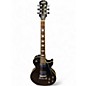 Used 2004 Epiphone Les Paul Classic Pro Trans Ebony Solid Body Electric Guitar thumbnail