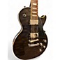 Used 2004 Epiphone Les Paul Classic Pro Trans Ebony Solid Body Electric Guitar