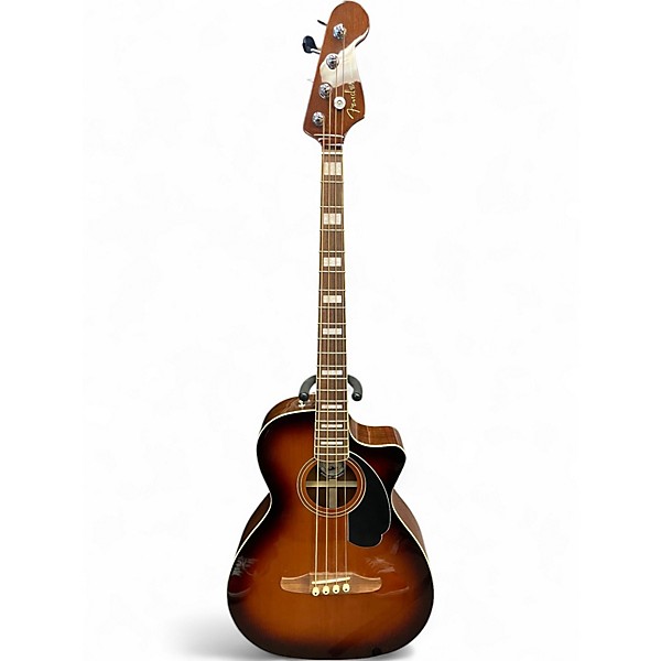 Used Fender Kingman Acoustic Electric Bass Antique Burst Acoustic Bass Guitar