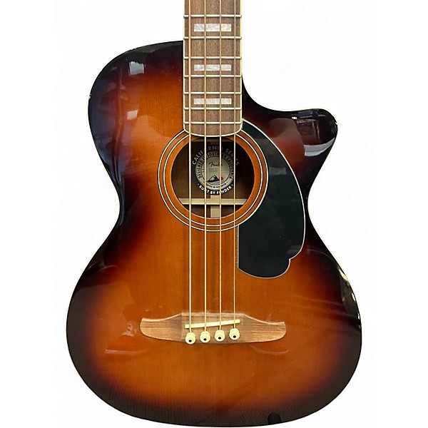 Used Fender Kingman Acoustic Electric Bass Antique Burst Acoustic Bass Guitar
