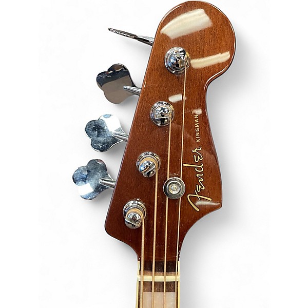 Used Fender Kingman Acoustic Electric Bass Antique Burst Acoustic Bass Guitar
