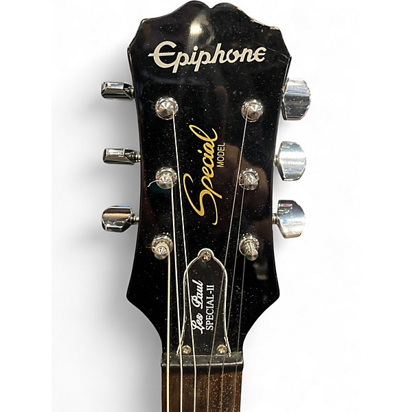 Used Epiphone Les Paul Special II Black Solid Body Electric Guitar