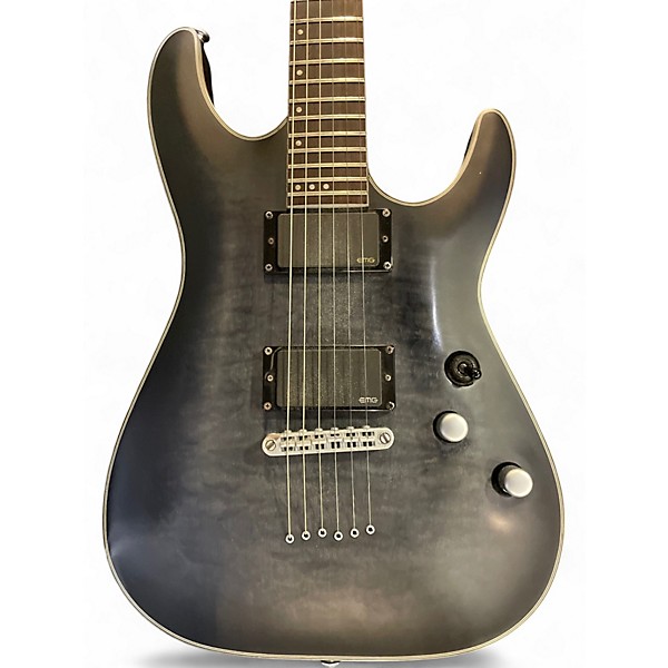 Used Schecter Guitar Research C1 Platinum Black Solid Body Electric Guitar