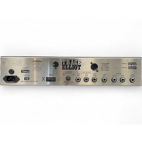 Vintage 1990 Trace Elliot GP12XV Tube Bass Preamp
