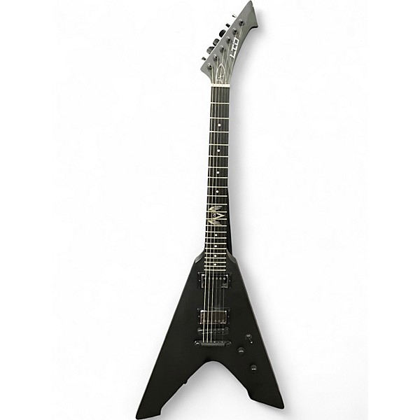 Used ESP LTD James Hetfield Vulture Satin Black Solid Body Electric Guitar