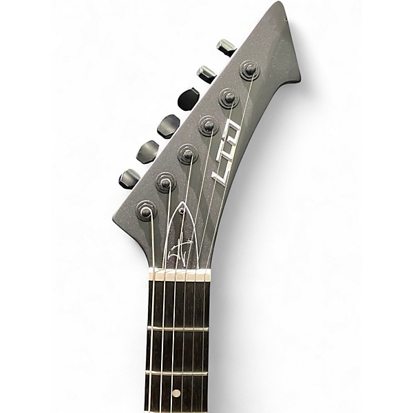 Used ESP LTD James Hetfield Vulture Satin Black Solid Body Electric Guitar