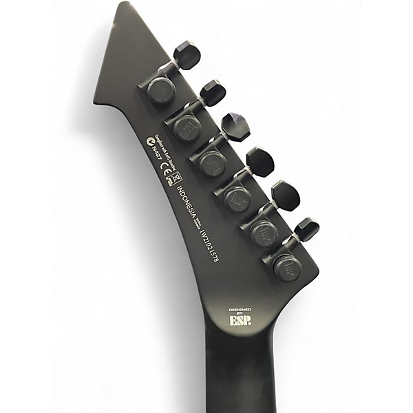 Used ESP LTD James Hetfield Vulture Satin Black Solid Body Electric Guitar