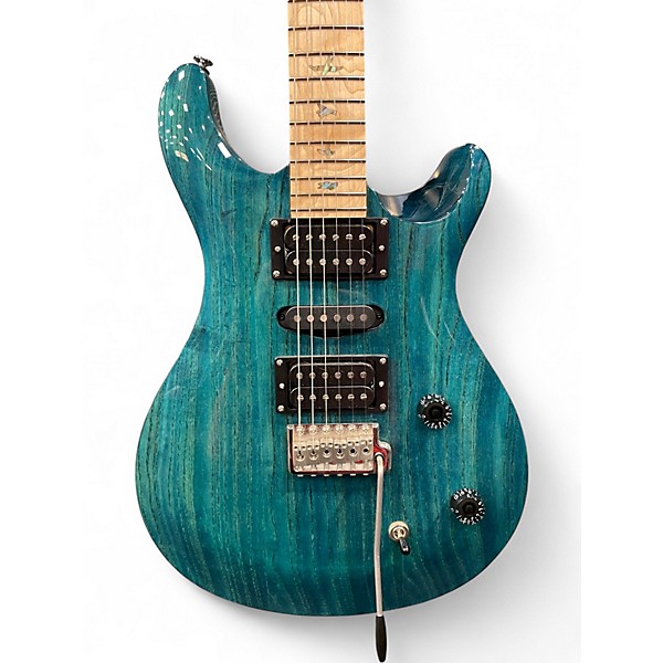 Used PRS SE SWAMP ASH SPECIAL IRI BLUE Solid Body Electric Guitar