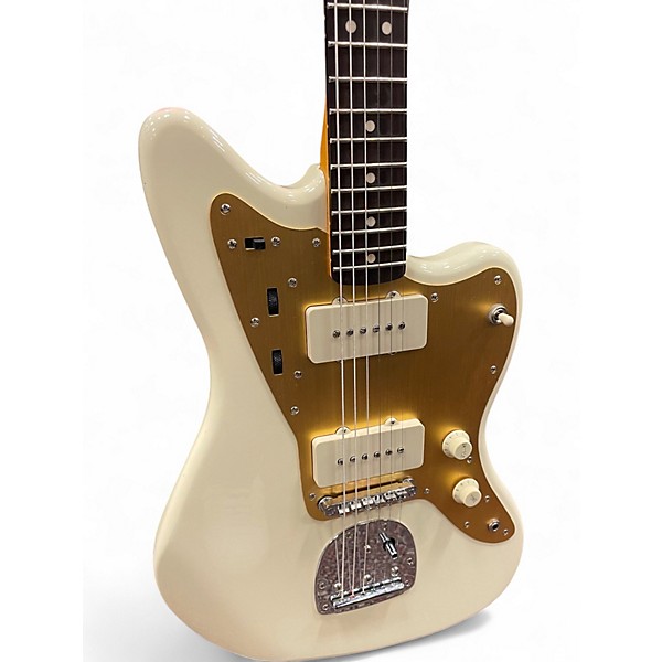 Used Squier J Mascis Jazzmaster Vintage White Solid Body Electric Guitar