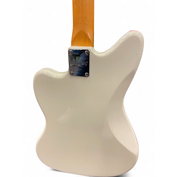 Used Squier J Mascis Jazzmaster Vintage White Solid Body Electric Guitar