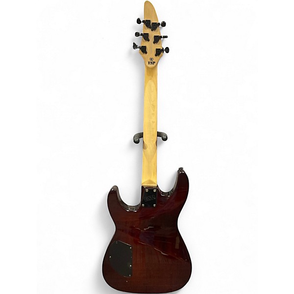 Used ESP LTD H100FM Trans Amber Solid Body Electric Guitar