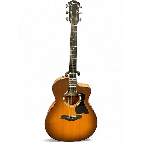 Used Taylor 114CE 2 Color Sunburst Acoustic Electric Guitar