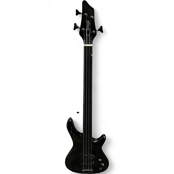 Used Stagg Fretless Bass Black Electric Bass Guitar