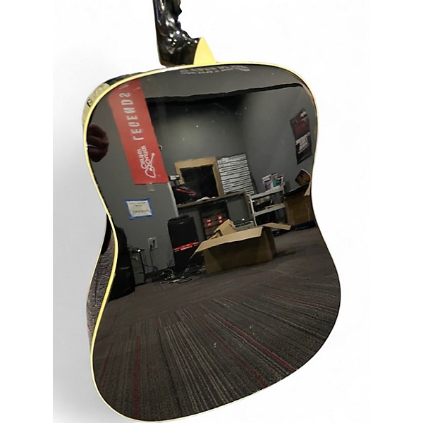 Used 2002 Epiphone PR100EB Black Acoustic Guitar