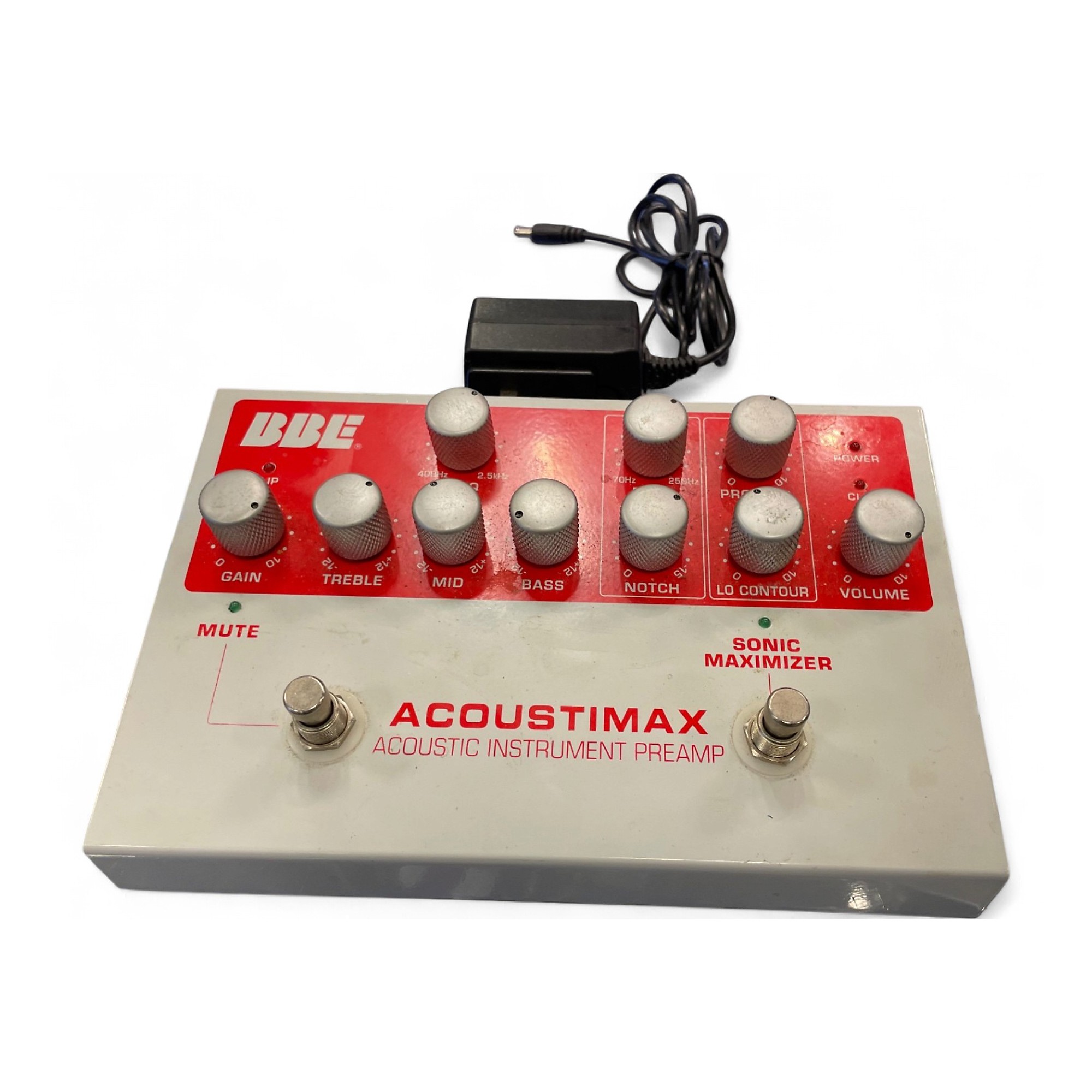 Used BBE Acoustimax Sonic Maximizer/Preamp Pedal Guitar Preamp