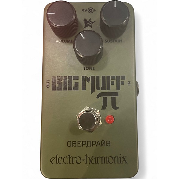Used Electro-Harmonix Green Russian Big Muff Pi Fuzz Effect Pedal
