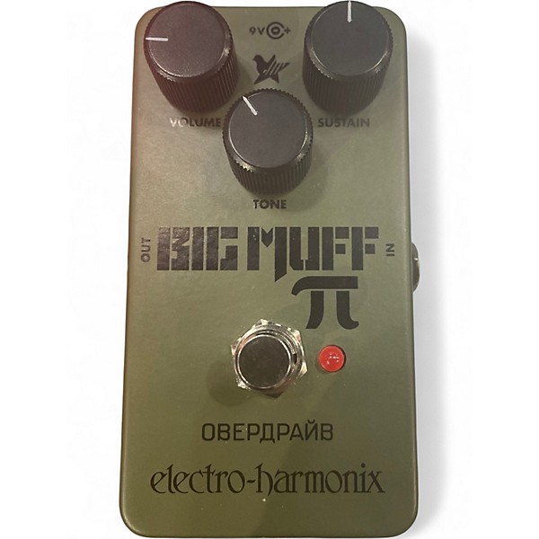 Used Electro-Harmonix Green Russian Big Muff Pi Fuzz Effect Pedal