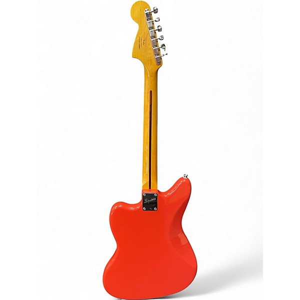 Used Squier Vintage Modified Jaguar Fiesta Red Solid Body Electric Guitar