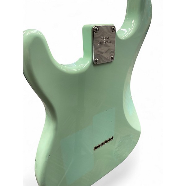 Used 2001 Fender Tom Delonge Signature Stratocaster Seafoam Green Solid Body Electric Guitar