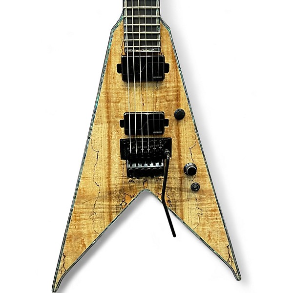 Used B.C. Rich JR-V Extreme FR Exotic FR Natural Solid Body Electric Guitar