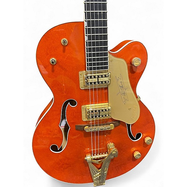 Used 2010 Gretsch Guitars G6120T-59 Vintage Select Edition '59 Chet Atkins Hollowbody  Vintage Orange Stain Hollow Body El...