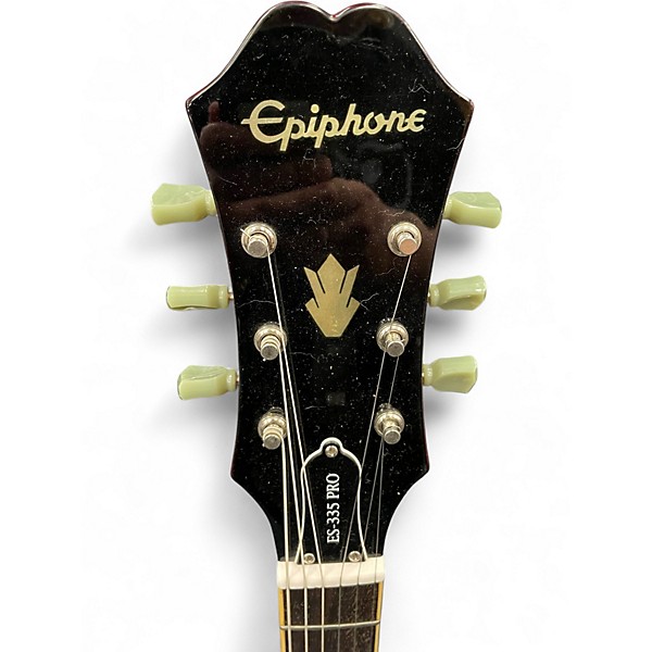 Used Epiphone DOT ES335 PRO CH Wine Red Hollow Body Electric Guitar