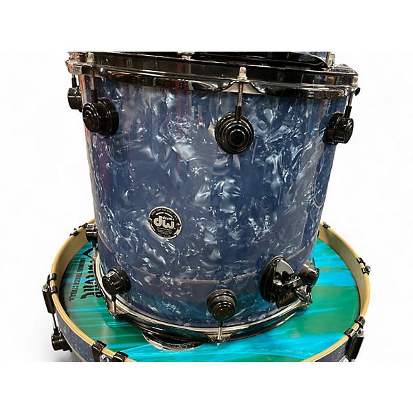 Used DW 4 Piece Collector's Series Blue Drum Kit