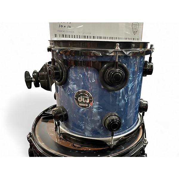 Used DW 4 Piece Collector's Series Blue Drum Kit