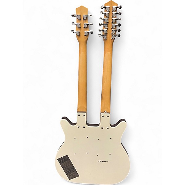 Used Danelectro 12/6 Doubleneck WHITE Hollow Body Electric Guitar