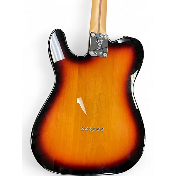 Used Fender Player Telecaster 3 Tone Sunburst Solid Body Electric Guitar
