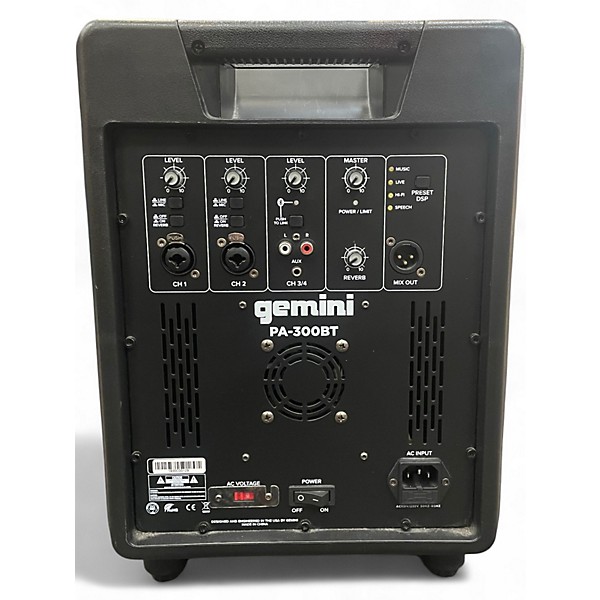Used Gemini PA300BT Powered Speaker