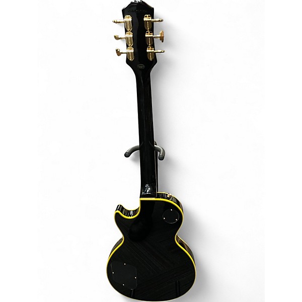 Used 2025 Epiphone Joe Bonamassa Les Paul Custom Black and Gold Solid Body Electric Guitar