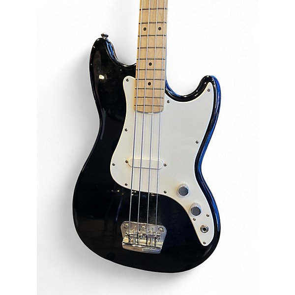 Used Squier Bronco Black Electric Bass Guitar