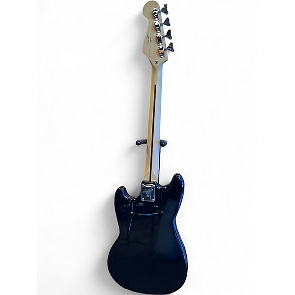 Used Squier Bronco Black Electric Bass Guitar