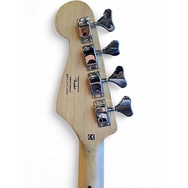 Used Squier Bronco Black Electric Bass Guitar