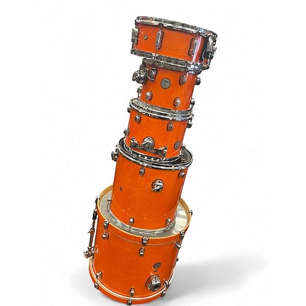 Used Mapex 5 Piece Meridian Birch Orange Drum Kit