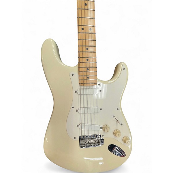 Used 1996 Fender Artist Series Eric Clapton Stratocaster Olympic White Solid Body Electric Guitar