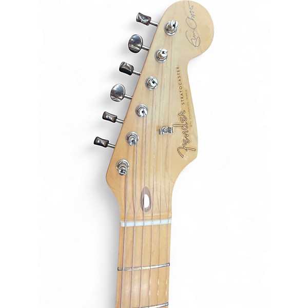 Used 1996 Fender Artist Series Eric Clapton Stratocaster Olympic White Solid Body Electric Guitar