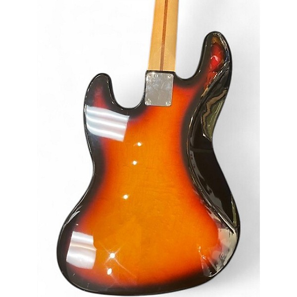 Used 2000s Fender Standard Jazz Bass 3 Tone Sunburst Electric Bass Guitar