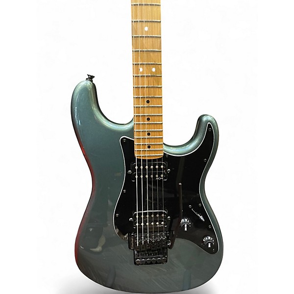 Used Squier Contemporary Stratocaster HH Gunmetal Metallic Solid Body Electric Guitar