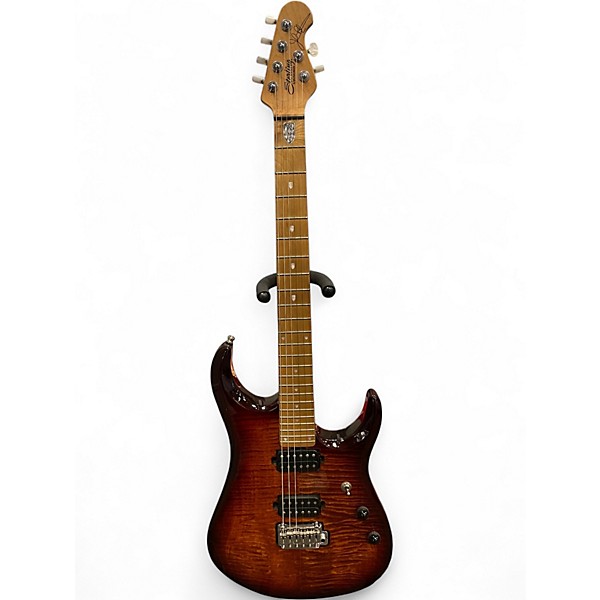 Used Sterling by Music Man JP150 John Petrucci Signature ISLAND BURST Solid Body Electric Guitar