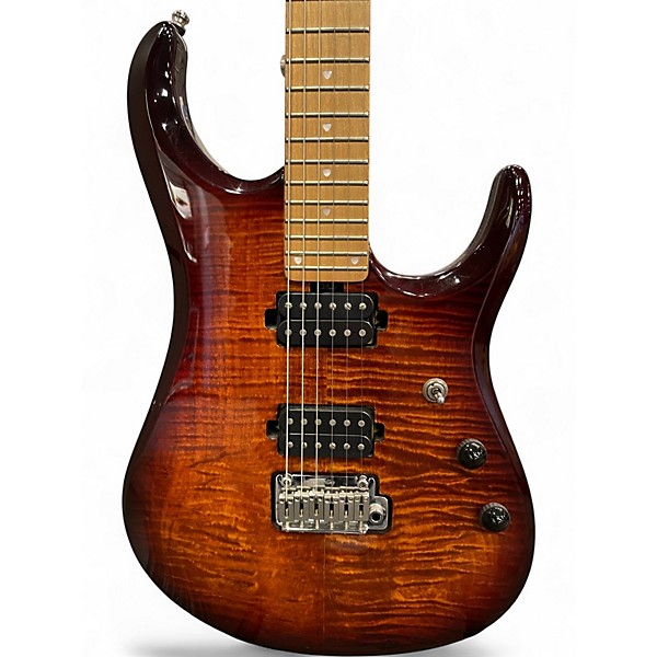 Used Sterling by Music Man JP150 John Petrucci Signature ISLAND BURST Solid Body Electric Guitar
