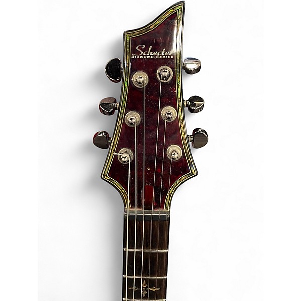 Used Schecter Guitar Research Hellraiser C1 Crimson Red Trans Solid Body Electric Guitar