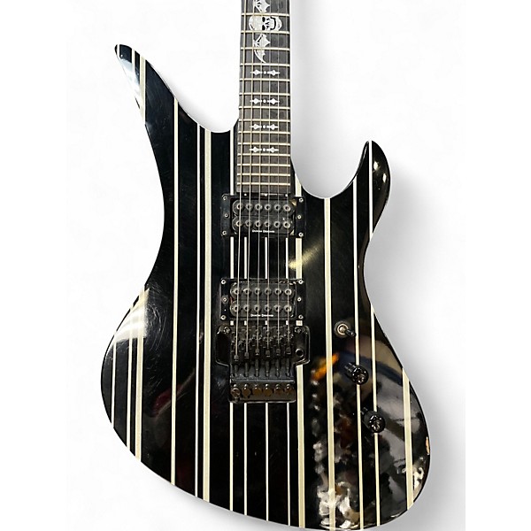 Used Schecter Guitar Research Synyster Gates Signature Standard BLACK PINSTRIPE Solid Body Electric Guitar