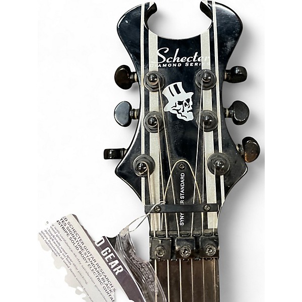 Used Schecter Guitar Research Synyster Gates Signature Standard BLACK PINSTRIPE Solid Body Electric Guitar