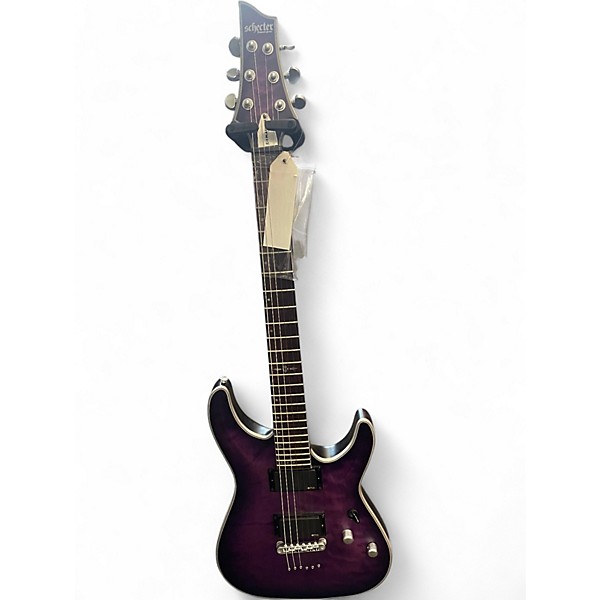 Used 2025 Schecter Guitar Research C1 Platinum royal purple Solid Body Electric Guitar